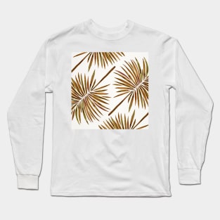 fan palm sepia Long Sleeve T-Shirt